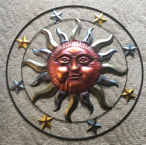 exterior house metal art sun haymarket|Metal Sun Outside Wall Art .